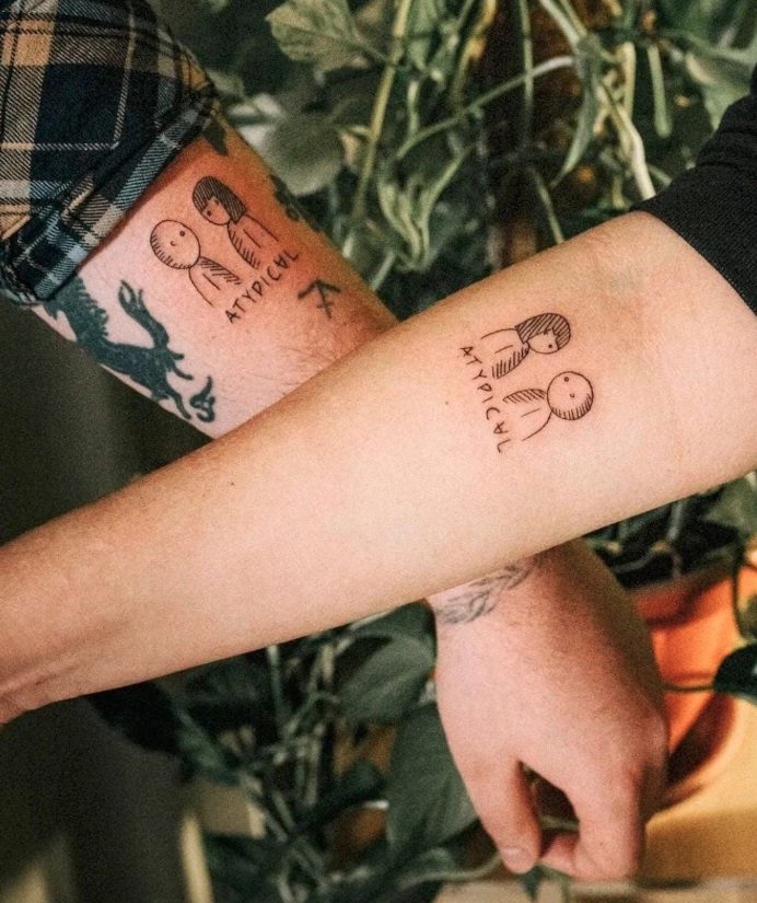 Tatuajes en pareja de la serie Atypical