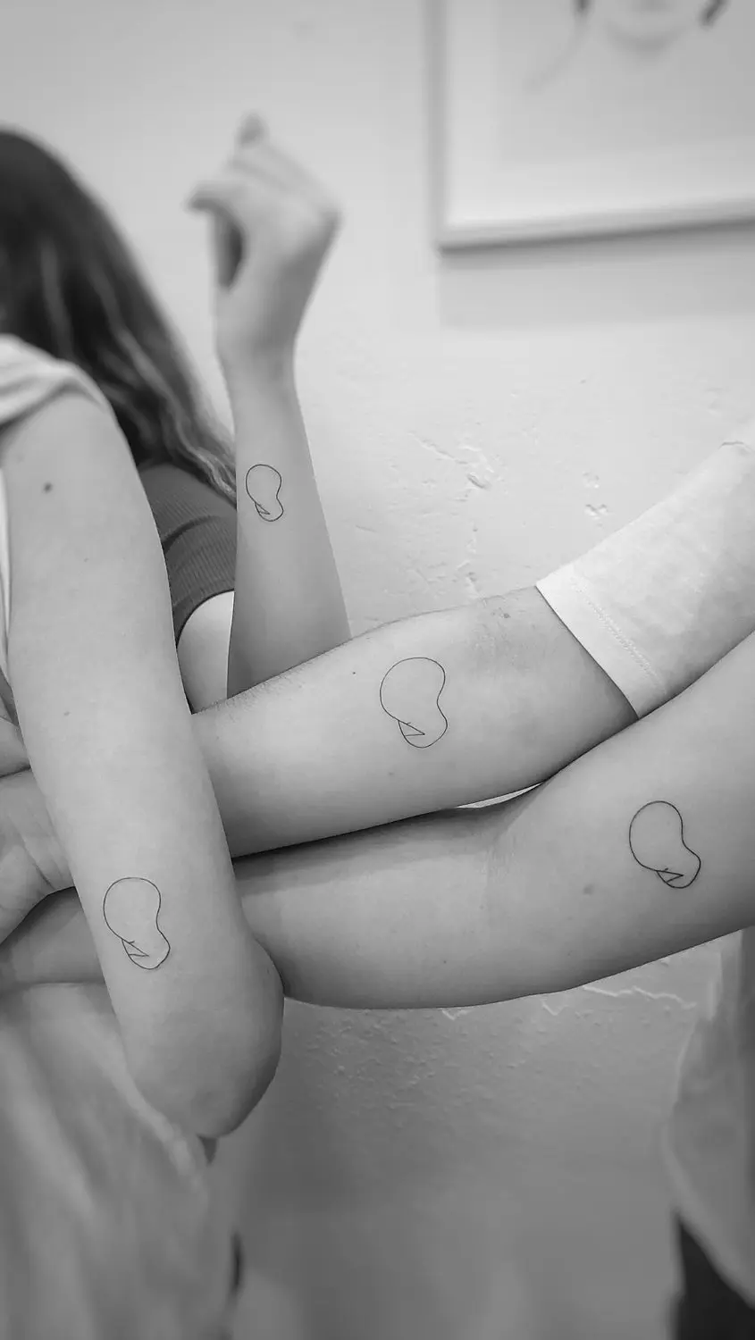 Two Tattoos in One Word for Siblings