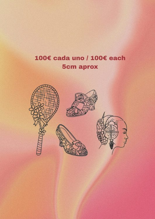 Siluetas artísticas sobre fondo degradado