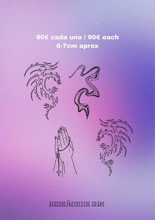 Tatuajes de lineas, precio y medidas.